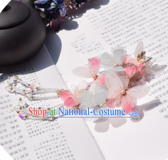 Chinese Ancient Princess Palace Green Butterfly Hair Claw Hairpins Traditional Handmade Hanfu Hair Accessories for Women