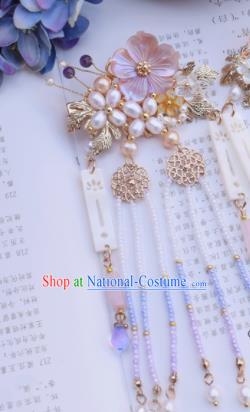 Chinese Ancient Princess Palace Pearls Hair Claws Hairpins Traditional Handmade Hanfu Hair Accessories for Women