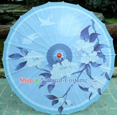 Handmade Chinese Traditional Printing Flowers Birds Oiled Paper Umbrellas Ancient Princess Umbrella