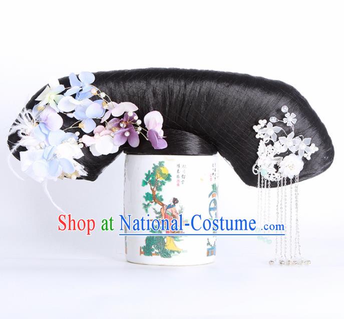 Traditional Chinese Handmade Hairpins Ancient Qing Dynasty Princess Hair Accessories for Women