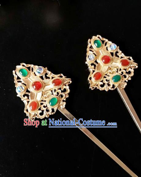 Chinese Handmade Hanfu Palace Hairpins Traditional Ancient Princess Hair Accessories for Women