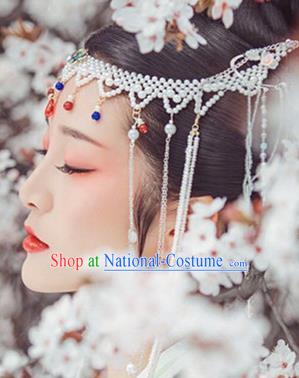 Chinese Handmade Hanfu Palace Hairpins Pearls Hair Clasp Traditional Ancient Princess Hair Accessories for Women