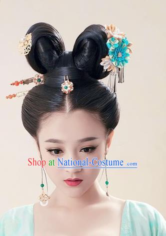 Handmade Chinese Palace Lady Tassel Hairpins Ancient Traditional Hanfu Hair Accessories for Women