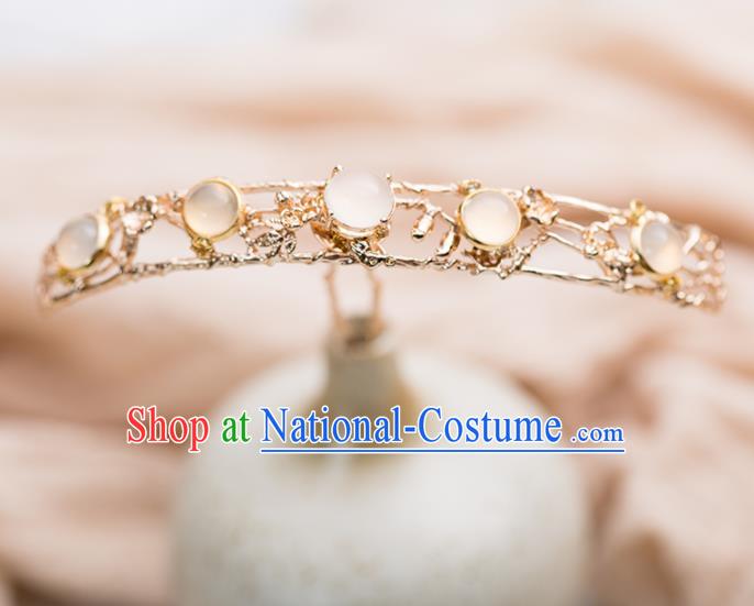 Chinese Handmade Hanfu Chalcedony Hairpins Ancient Princess Hair Accessories Headwear for Women