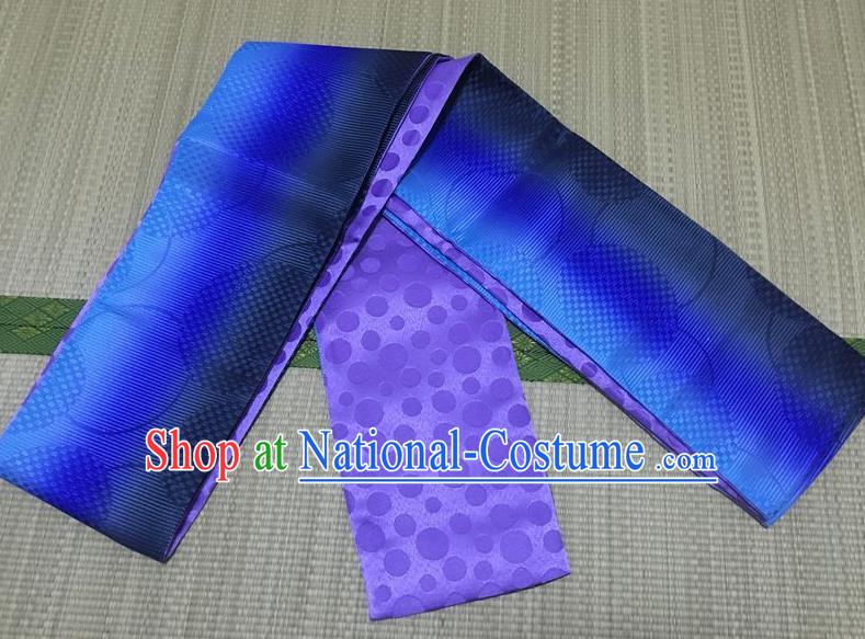 Japanese Traditional Kimono Purple Belts Asian Handmade Japan Geisha Yukata Waistband for Women