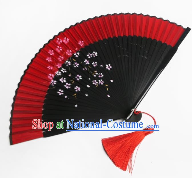 Japanese Traditional Accordion Folding Fans Asian Japan Handmade Geisha Kimono Fan for Women