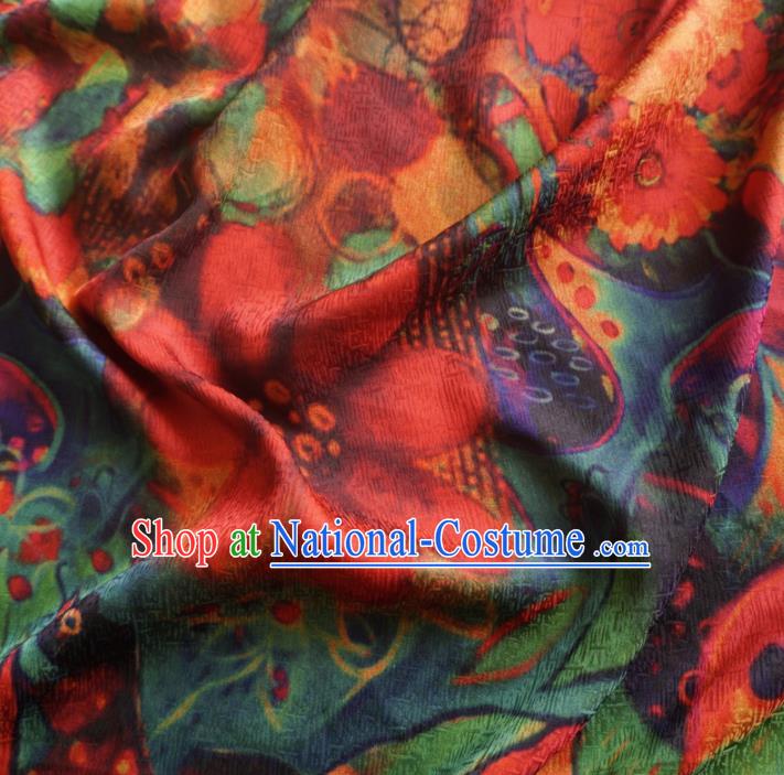 Asian Chinese Traditional Watered Gauze Cheongsam Silk Fabric Chinese Fabric Material