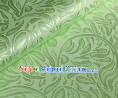 Asian Chinese Traditional Pattern Light Green Brocade Cheongsam Silk Fabric Chinese Satin Fabric Material