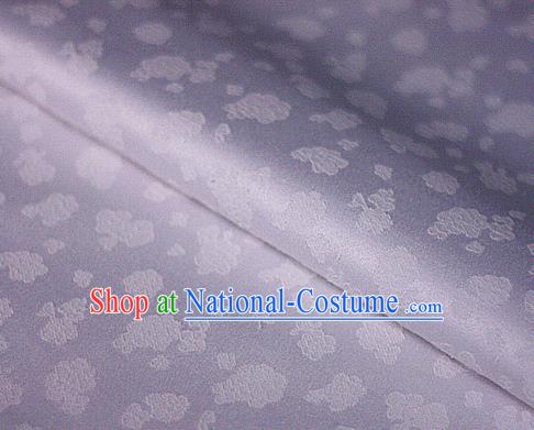 Asian Chinese Traditional Royal Flowers Pattern Purple Brocade Cheongsam Silk Fabric Chinese Satin Fabric Material