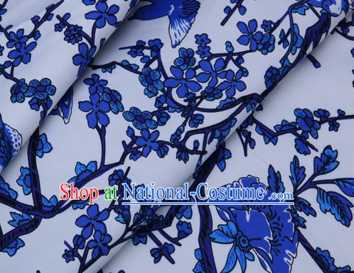 Chinese Classical Begonia Pattern Brocade Cheongsam Silk Fabric Chinese Traditional Satin Fabric Material