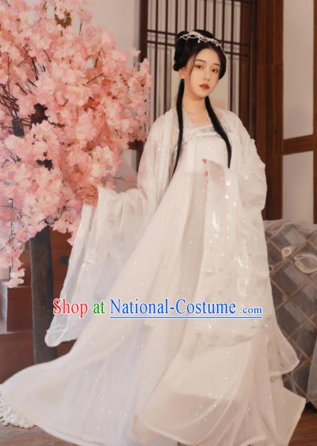 Ancient Chinese Peri Princess Historical Costume Traditional Tang Dynasty Court Hanfu Dress for Women