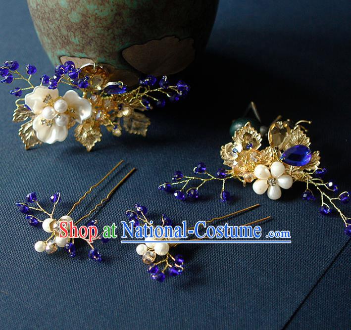 China Ancient Princess Hair Claw Hairpins Chinese Traditional Hanfu Hair Accessories for Women