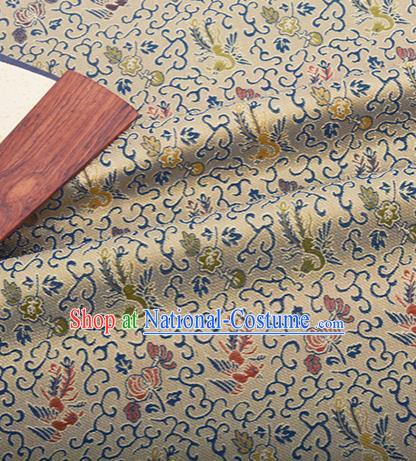 Chinese Traditional Hanfu Silk Fabric Classical Phoenix Pattern Design Brocade Tang Suit Fabric Material