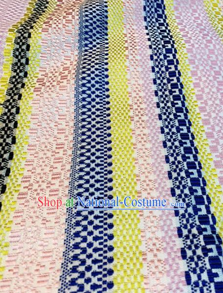 Chinese Classical Pattern Design Colorful Brocade Asian Traditional Tibetan Robe Silk Fabric Tang Suit Fabric Material