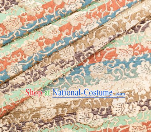 Asian Japanese Kimono Fabric Classical Pattern Design Brocade Traditional Drapery Silk Material