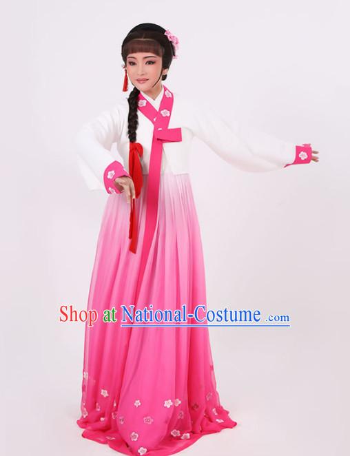 Chinese Traditional Peking Opera Princess Rosy Dress Ancient Palace Lady Embroidered Costume for Women