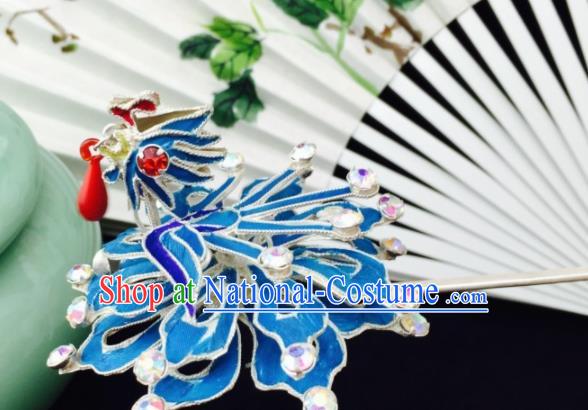 Chinese Ancient Palace Princess Phoenix Step Shake Hairpins Traditional Beijing Opera Diva Headwear Hair Accessories for Adults