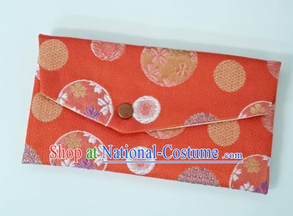 Japanese Traditional Brocade Handbag Asian Japan Nishijin Satin Bags Wallet