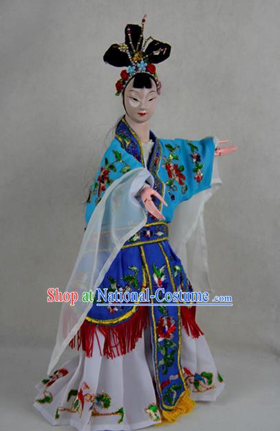 Chinese Traditional Diva Zhu Yingtai Marionette Puppets Handmade Puppet String Puppet Wooden Image Arts Collectibles