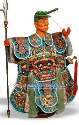 Traditional Chinese Shrimp Soldier Marionette Puppets Handmade Puppet String Puppet Wooden Image Arts Collectibles