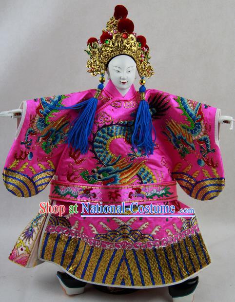 Traditional Chinese Rosy Number One Scholar Marionette Puppets Handmade Puppet String Puppet Wooden Image Arts Collectibles