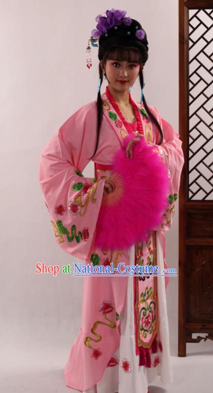 Traditional Chinese Peking Opera Diva Pink Dress Ancient Court Princess Costume for Women