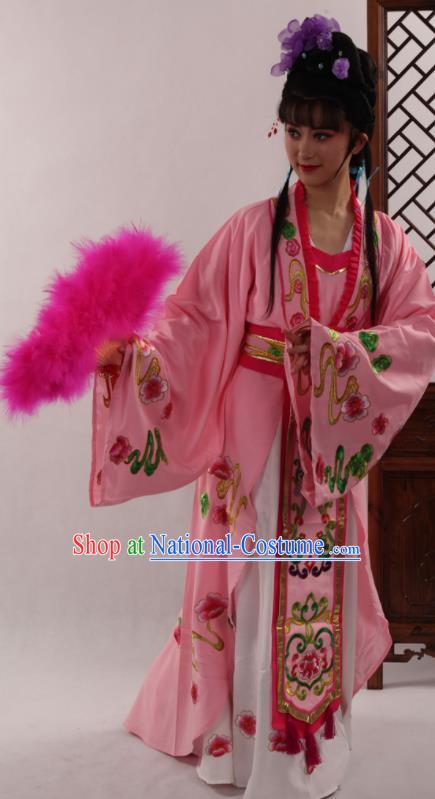 Traditional Chinese Peking Opera Diva Pink Dress Ancient Court Princess Costume for Women