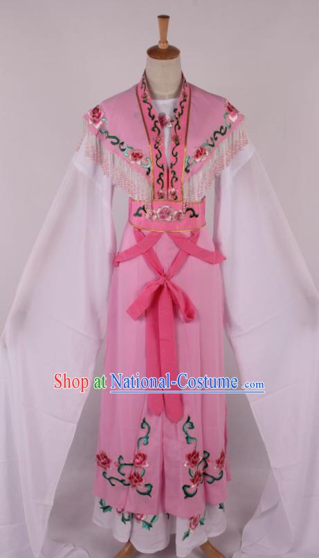 Chinese Traditional Beijing Opera Actress Princess Pink Dress Ancient Peking Opera Diva Costume for Women