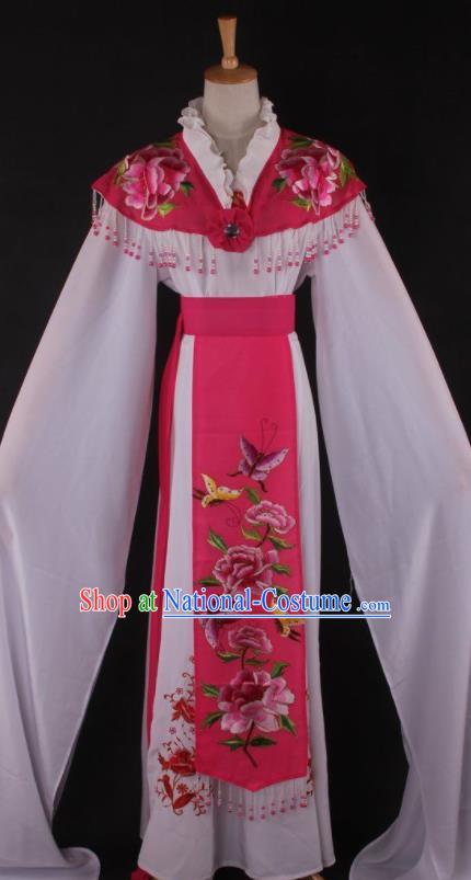 Professional Chinese Beijing Opera Princess Rosy Dress Ancient Traditional Peking Opera Diva Costume for Women