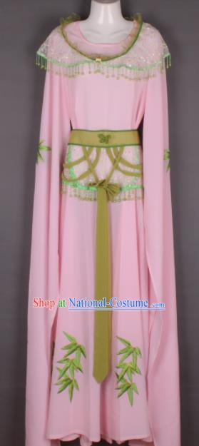 Professional Chinese Beijing Opera Young Lady Pink Dress Ancient Traditional Peking Opera Costume for Women