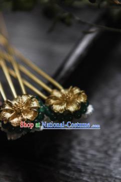 Chinese Ancient Princess Hair Accessories Traditional Hanfu Shell Flower Hairpins for Women