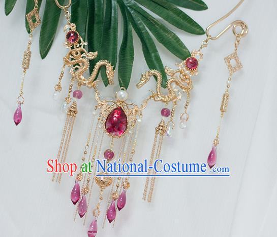 Chinese Ancient Princess Jewelry Accessories Hanfu Tassel Necklace for Women