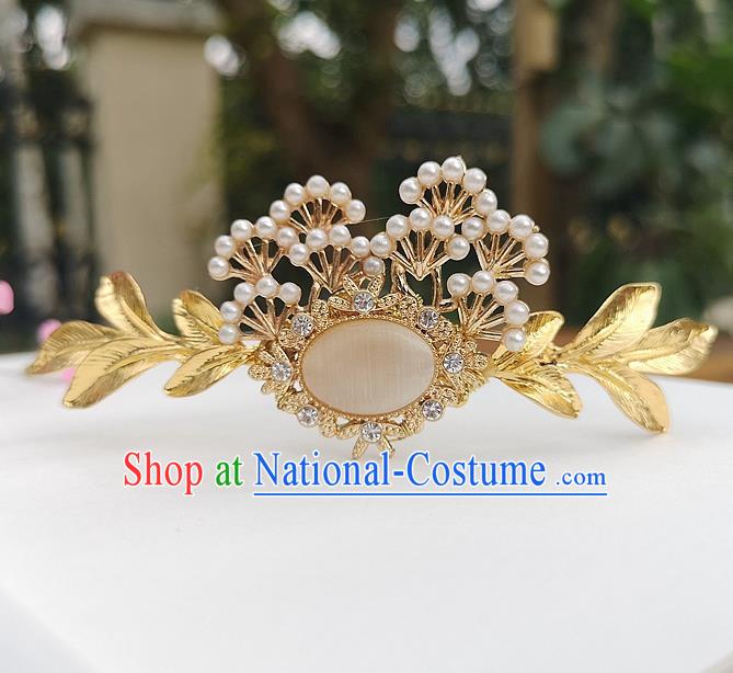 Chinese Ancient Princess Hair Accessories Pine Hair Crown Traditional Hanfu Hairpins for Women