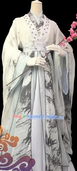 Custom Chinese Ancient Cosplay Prince Taoist Priest Clothing Traditional Swordsman Costume for Men