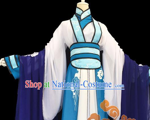 Custom Chinese Ancient Young Male Taoist Priest Clothing Traditional Cosplay Knight Swordsman Costume for Men