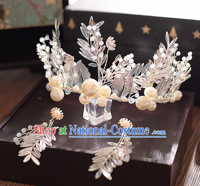 Top Grade Handmade Royal Crown Traditional Princess Wedding Hair Accessories for Women