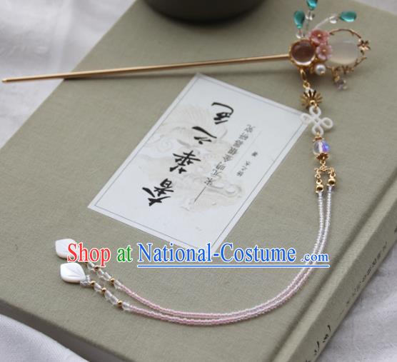 Chinese Ancient Princess Tassel Hair Clip Hairpins Traditional Handmade Hanfu Hair Accessories for Women