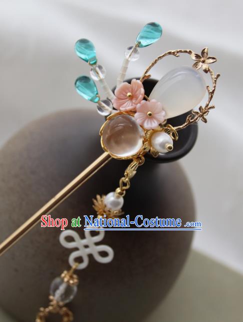 Chinese Ancient Princess Tassel Hair Clip Hairpins Traditional Handmade Hanfu Hair Accessories for Women