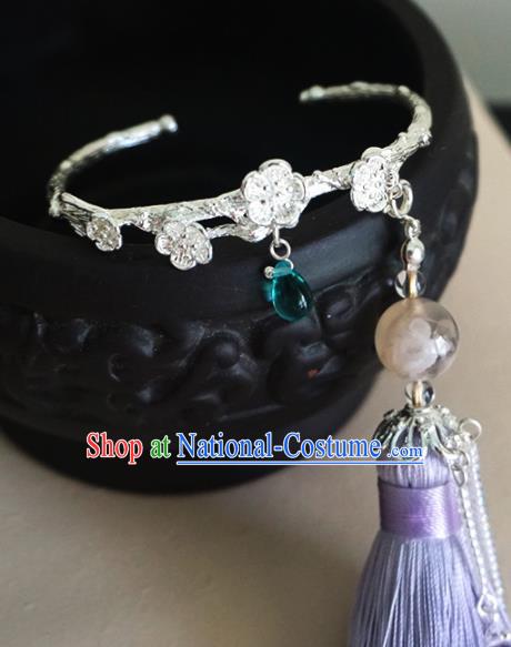 Chinese Ancient Court Tassel Bracelet Traditional Princess Hanfu Jewelry Accessories for Women