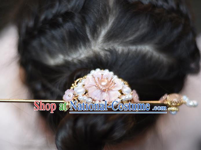 Chinese Ancient Princess Hairdo Crown Hairpins Traditional Handmade Hanfu Hair Accessories for Women