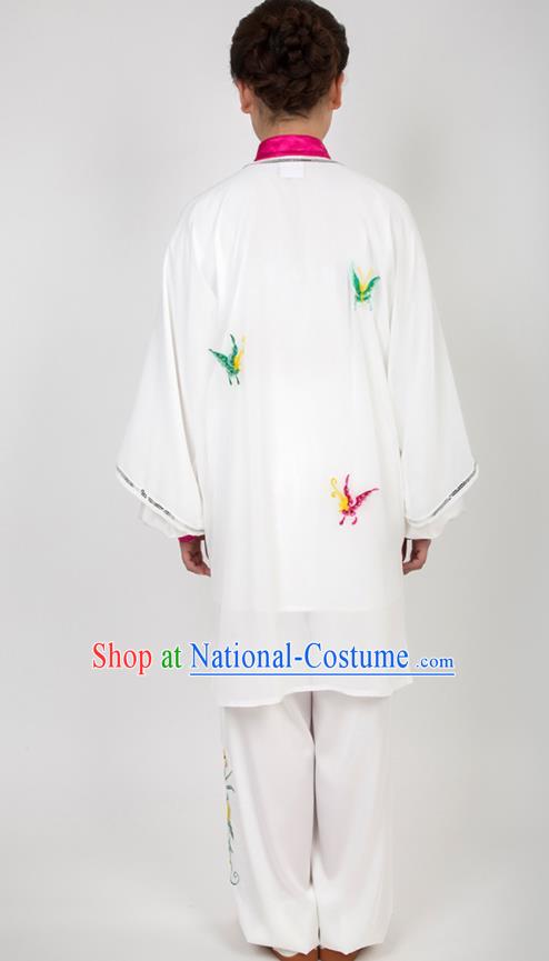 Chinese Traditional Martial Arts Embroidered Costume Best Kung Fu Competition Tai Chi Training Clothing for Women