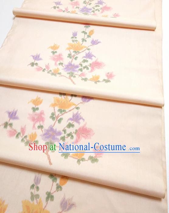 Asian Chinese Traditional Pattern Design Light Pink Silk Fabric China Hanfu Silk Material