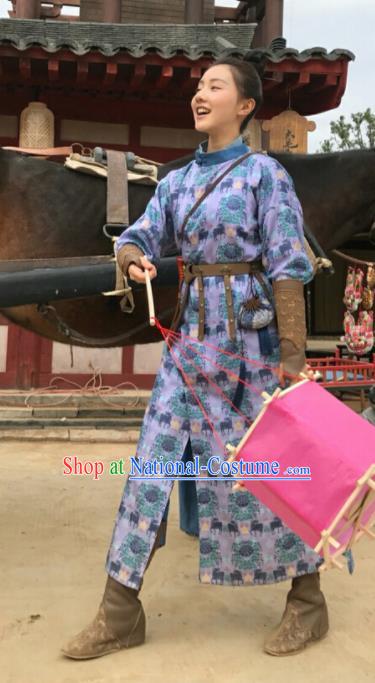 Chinese Ancient Tang Dynasty Female Swordsman Drama the Longest Day in Chang An Wen Ran Replica Costumes for Women