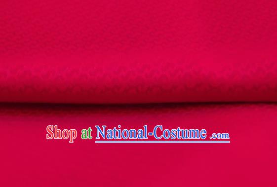 Chinese Traditional Gold Ingot Pattern Design Rosy Silk Fabric Asian China Hanfu Gambiered Guangdong Mulberry Silk Material