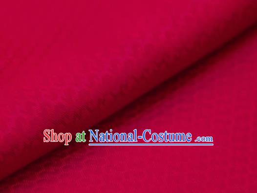 Chinese Traditional Gold Ingot Pattern Design Rosy Silk Fabric Asian China Hanfu Gambiered Guangdong Mulberry Silk Material