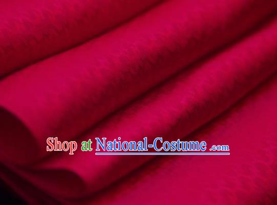 Chinese Traditional Gold Ingot Pattern Design Rosy Silk Fabric Asian China Hanfu Gambiered Guangdong Mulberry Silk Material