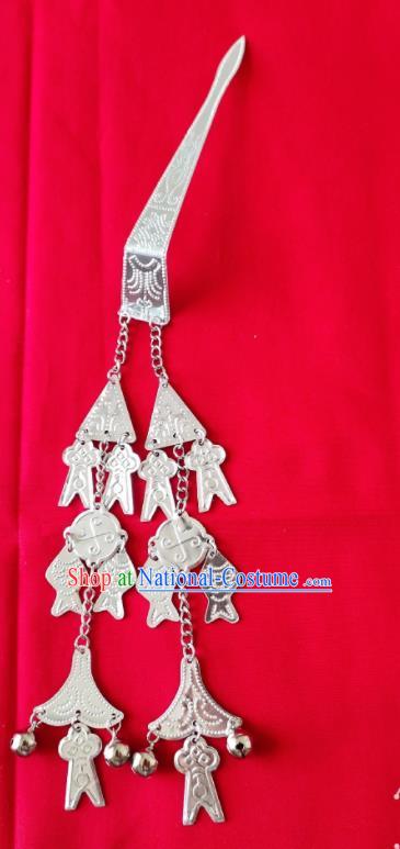 Chinese Traditional Handmade Miao Nationality Tassel Hairpins Ethnic Wedding Hair Accessories for Women