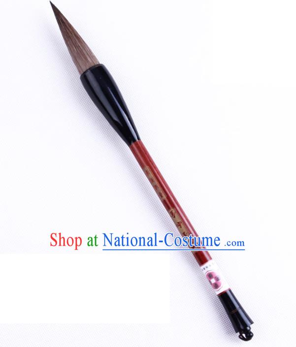 The Four Treasures of Study Bamboo Writing Brushes Chinese Calligraphy Grey Weasel Hair Brush Pen