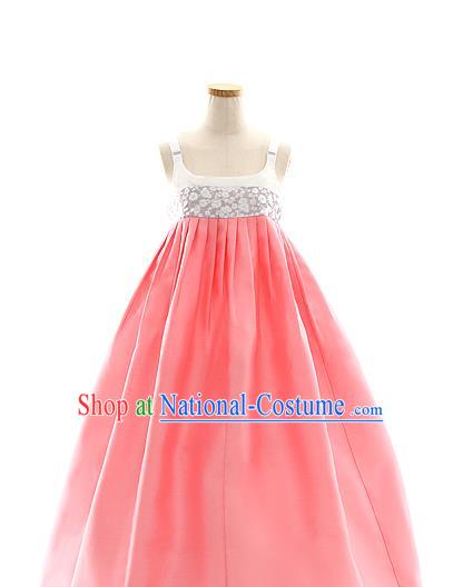 Korean Bride Mother Lilac Blouse and Pink Dress Korea Fashion Costumes Traditional Hanbok Festival Apparels for Women