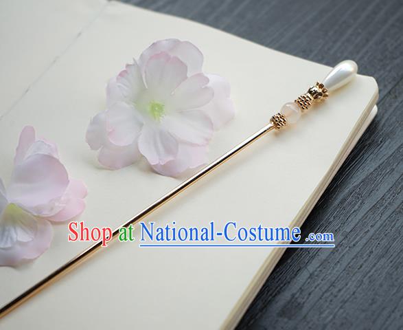 Chinese Classical Cheongsam Hair Clip Hair Accessories Handmade Ancient Princess Bead Hairpin for Women